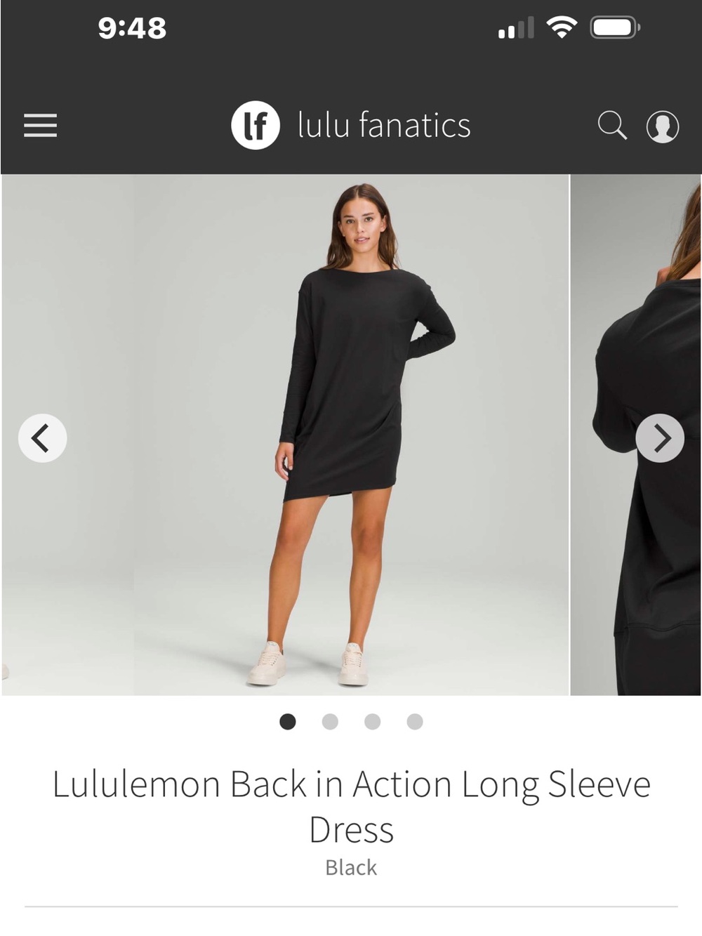 lululemon athletica Back in Action Dress - Black